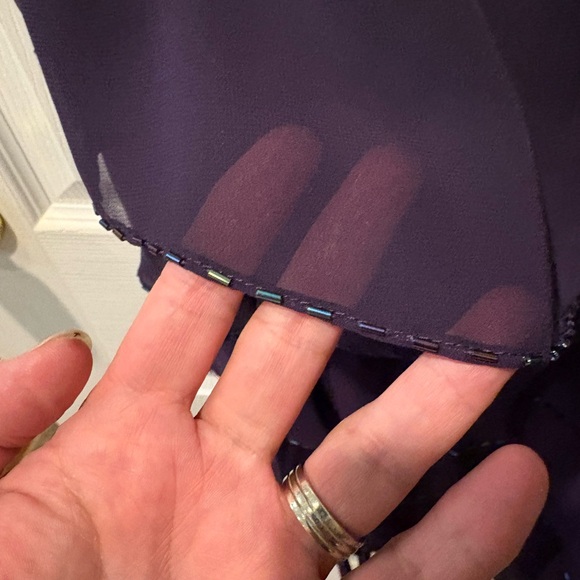 S.L Fashions Purple Dress Size 16 - Picture 3 of 3